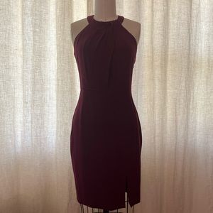 Greylin XS Burgundy Cocktail Dress NWT